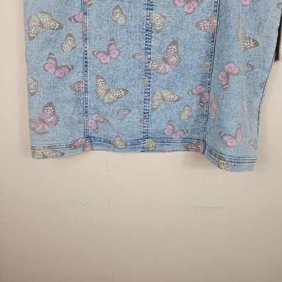 NWT No Boubdaries Seamed Denim Mini Skirt. Blue XXXL - Picture 6 of 12